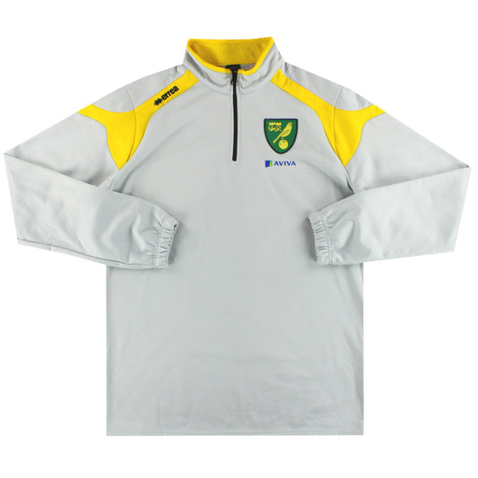 2014-15 Norwich City Errea 1/4 Zip Top XXXXL