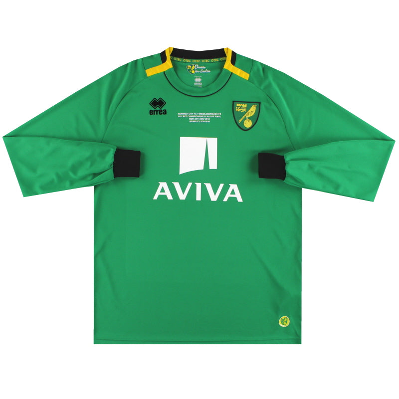 2014-15 Camiseta de portero de manga larga Errea 'Play-Off' del Norwich City 4XL
