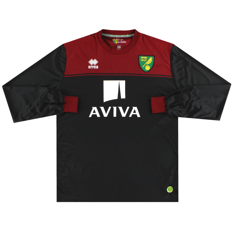 Camiseta visitante Errea del Norwich City 2014-15 Manga Larga XXXL