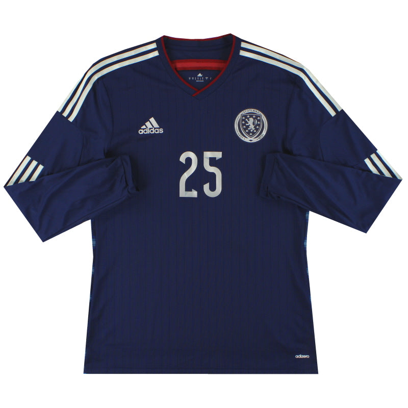 Camiseta Escocia local adidas adizero para jugador de manga larga 2014-15 *Como nueva*