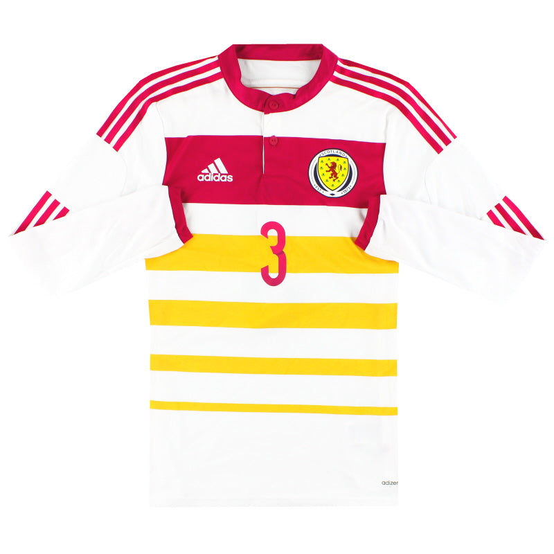 Camiseta Escocia 2014-15 adidas de jugador adizero de visitante manga larga *Como nueva*