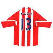 Camiseta Local Manga Larga Warrior del Stoke City 2014-15 Moses #13 Talla S