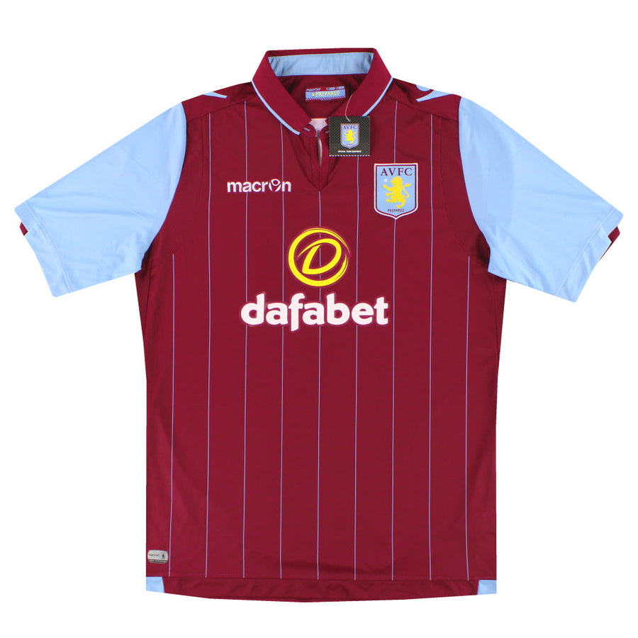 Camiseta Macron del Aston Villa local 2014-15 *con etiquetas* XL