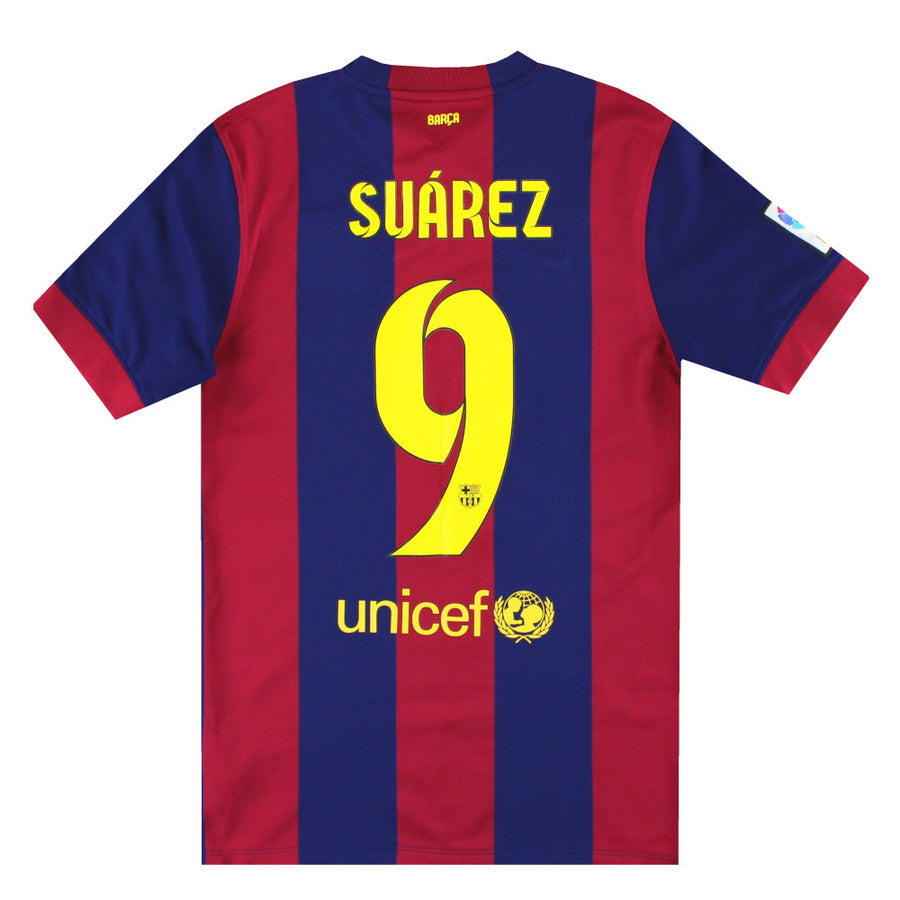 2014-15 Camiseta de local del Barcelona Suárez #9 Talla S
