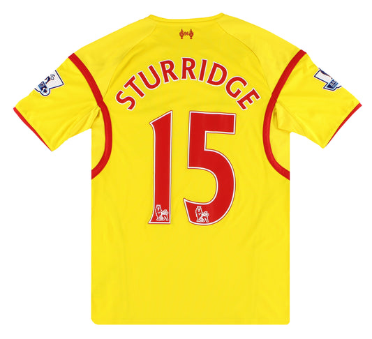 2014-15 Liverpool Warrior Away Shirt Sturridge #15 L