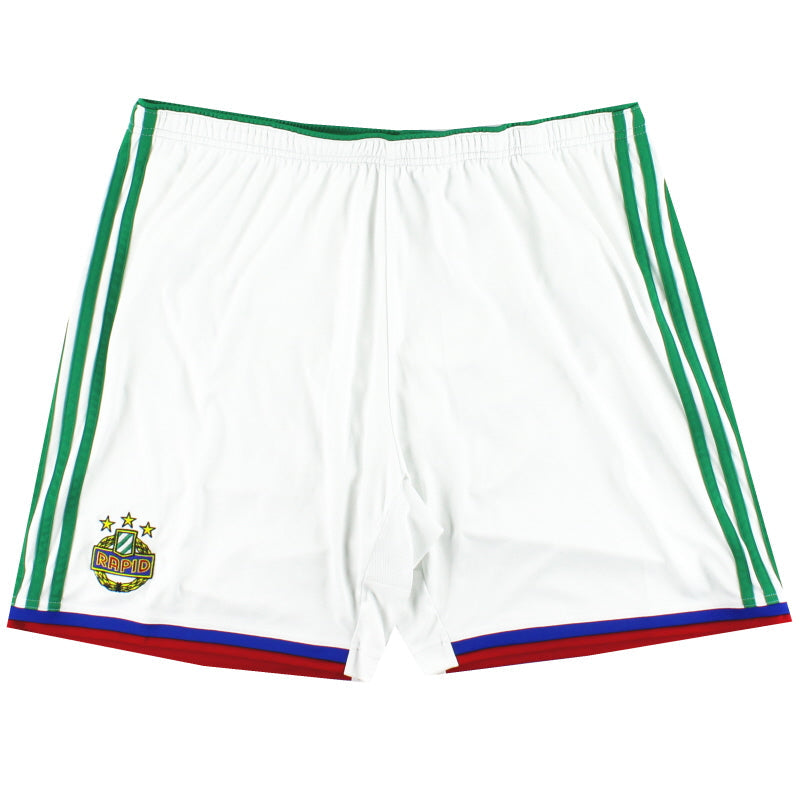 2014-16 Rapid Viena adidas Pantalón corto de la segunda equipación XL
