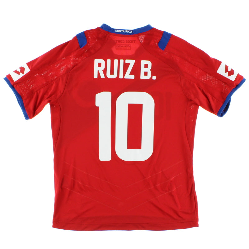 2014 Costa Rica Camiseta Local Ruiz B. #10 *con etiquetas* S