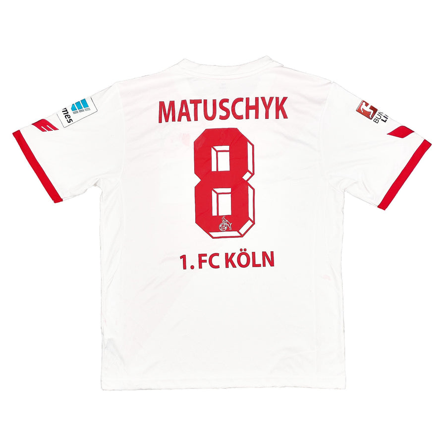 Camiseta de local Erima del FC Koln Matuszczyk #8 de la temporada 2014/15 *Emitida para partido + Firmada* (XL)