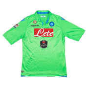 2014/15 Napoli Colombo #15 Camiseta de portero *Match Issue* (XL) Macron