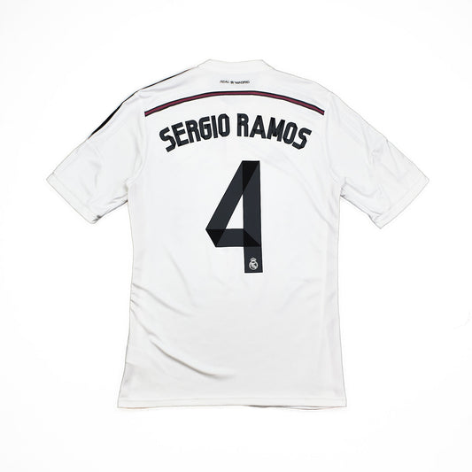 2014/15 Real Madrid Sergio Ramos #4 Home Shirt (M) Adidas
