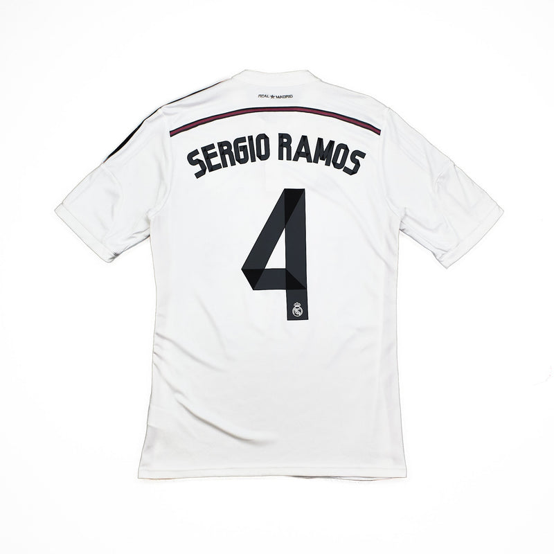 2014/15 Real Madrid Sergio Ramos #4 Home Shirt (M) Adidas