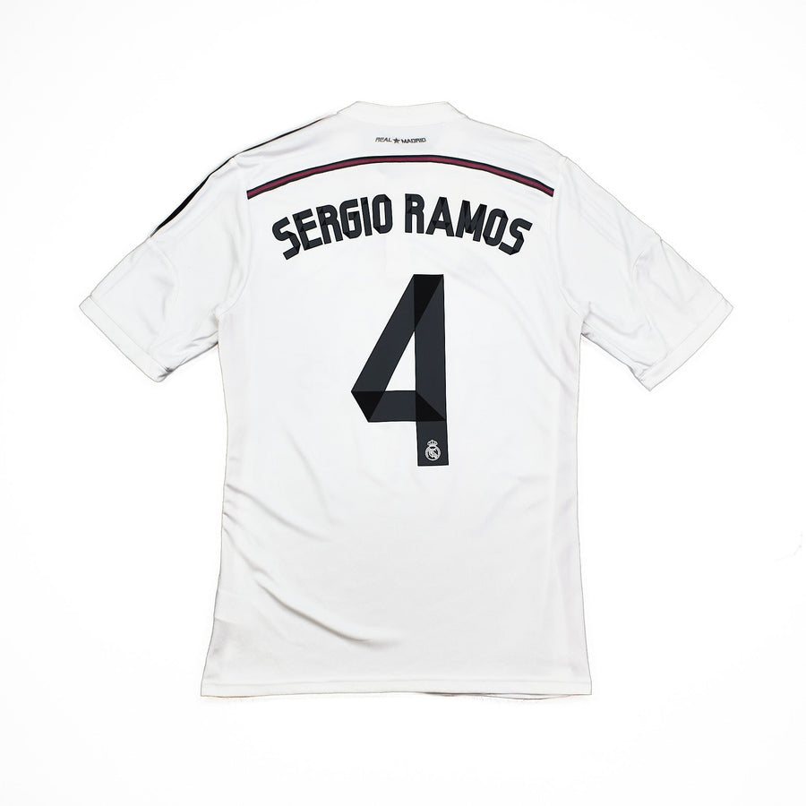 Camiseta de local 2014/15 Real Madrid Sergio Ramos #4 (M) Adidas