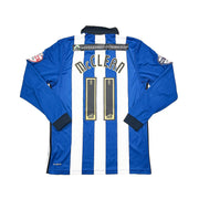 2014/15 Wigan Mclean #11 *Preparada para partido* Camiseta de local de manga larga (M) Ajuste de jugador