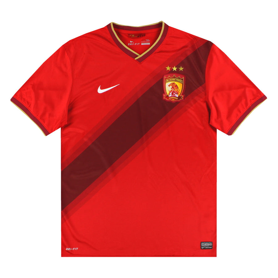 Camiseta de casa Nike del Guangzhou Evergrande 2014 Talla XL
