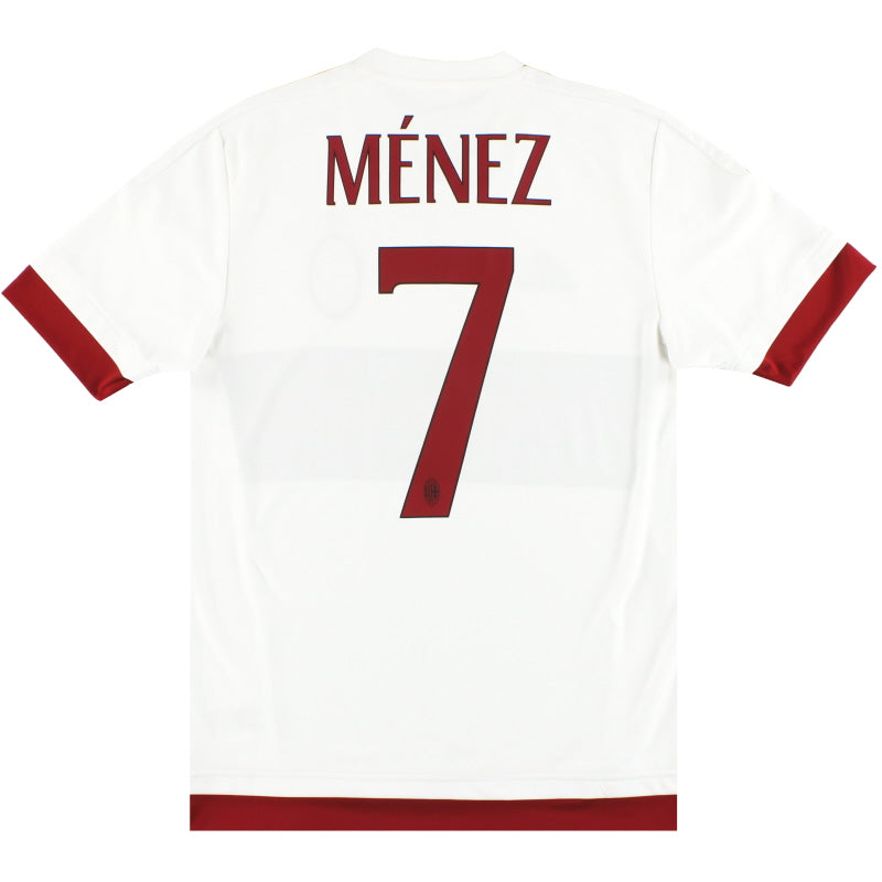 2015-16 Camiseta Visitante adidas AC Milan Menez #7 Talla S