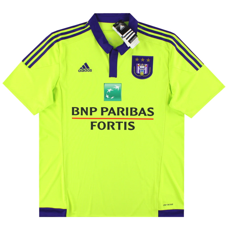 Camiseta de visitante del Anderlecht adidas 2015-16 *con etiquetas* XS