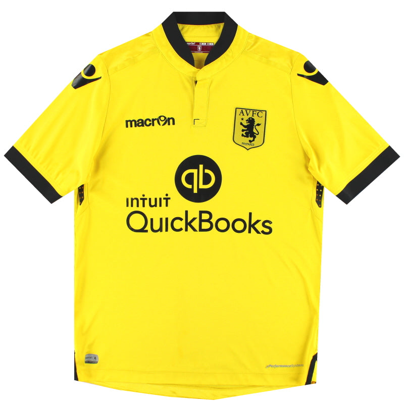 2015-16 Aston Villa Macron Camiseta Visitante Talla S