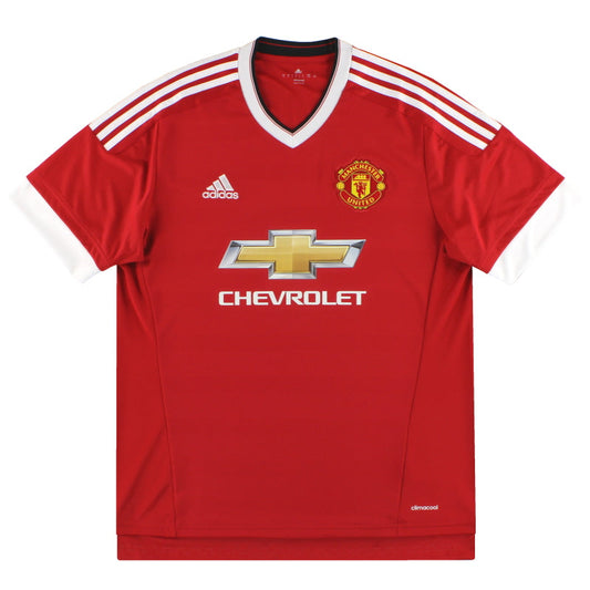 2015-16 Manchester United adidas Home Shirt L