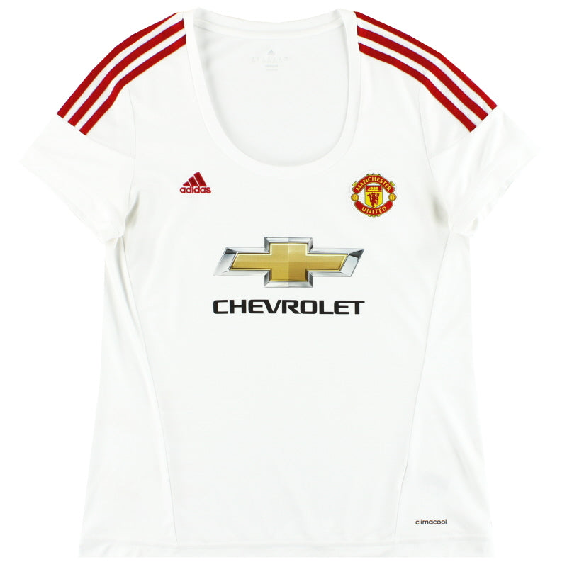 Camiseta visitante adidas Manchester United 2015-16 para mujer, talla XL
