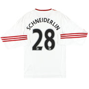Camiseta de visitante adidas del Manchester United 2015-16 Schneiderlin #28 Manga Larga S