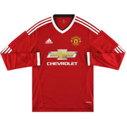 2015-16 Manchester United adidas Camiseta Local Manga Larga M