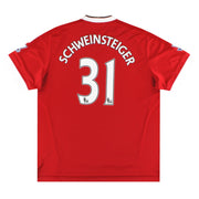 2015-16 Manchester United camiseta de local adidas Schweinsteiger #31 *Impecable* Talla S