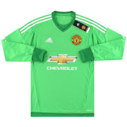 Camiseta de portero del Manchester United adidas 2015-16 *con etiquetas* Talla S