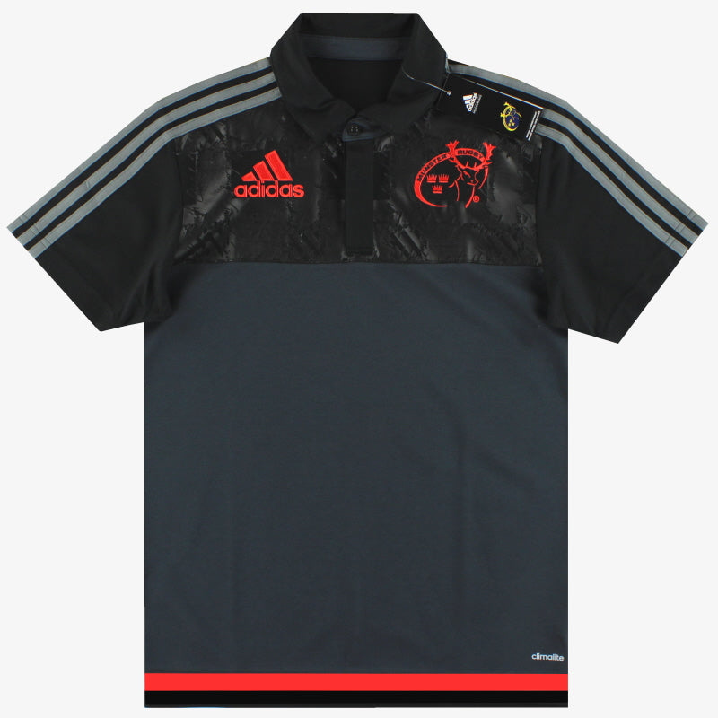 2015-16 Munster adidas Climalite Polo Shirt *con etiquetas* S