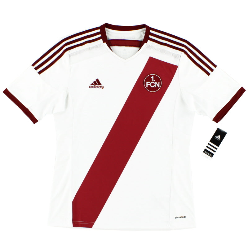 2015-16 Camiseta de Jugador del Nurnberg adidas Visitante *Nueva en Caja* S