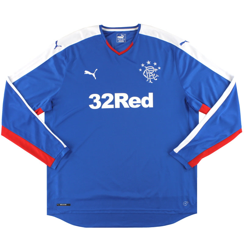Camiseta de casa de manga larga Rangers Puma 2015-16 XXXL