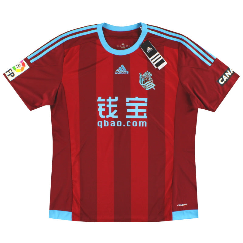 Camiseta adidas de la Real Sociedad de visitante 2015-16 *con etiquetas* Talla S