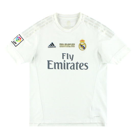 2015-16 Real Madrid adidas 'CL Final' Home Shirt L