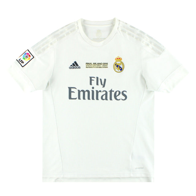 2015-16 Real Madrid adidas 'CL Final' Home Shirt L