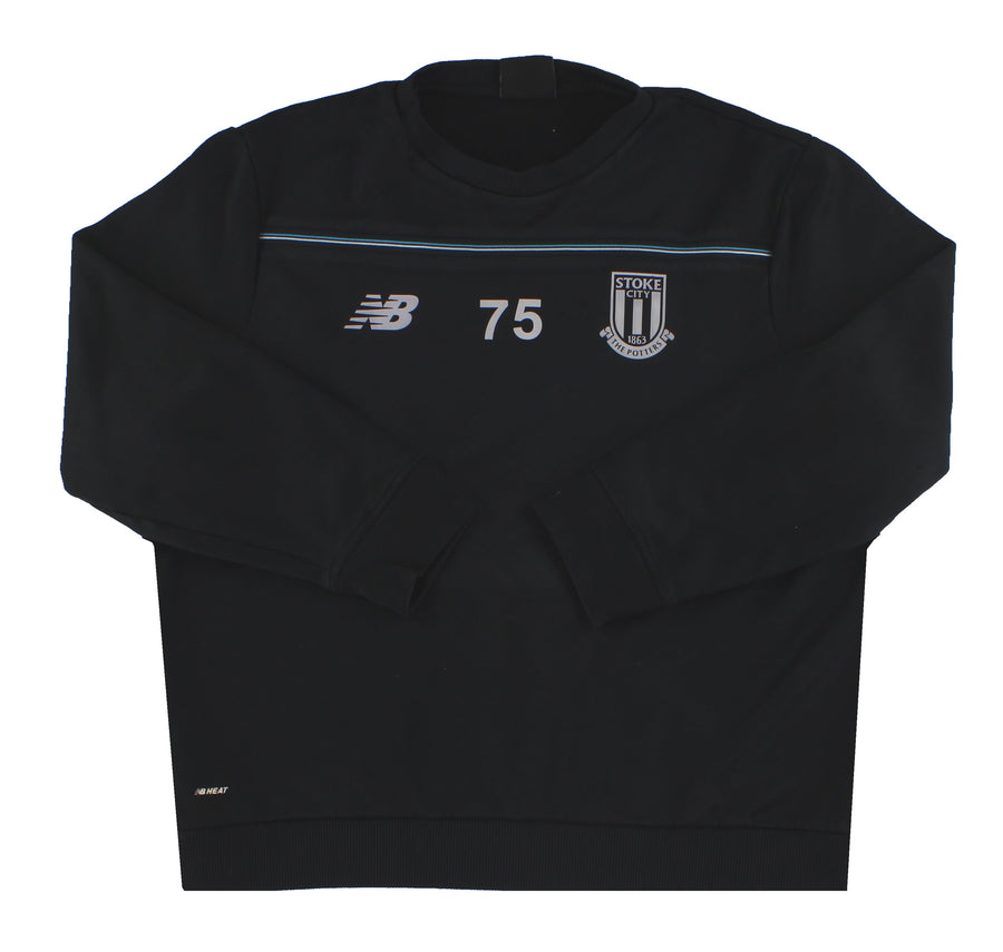 2015-16 Stoke New Balance Player Issue Training Sweatshirt L