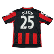 2015/16 Bournemouth Distin #25 *Emitida en Partido + Firmada* Camiseta Local (L) Jd