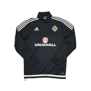 Sudadera de entrenamiento 1/2 cremallera Irlanda del Norte 2015/16 (M) Adidas