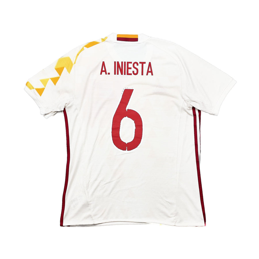 2015/16 España A.Iniesta #6 Camiseta de la segunda equipación (M) Adidas