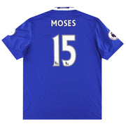 Camiseta de casa del Chelsea Adidas 2016-17 Moses #15 *Impecable* XXL