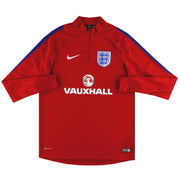 Parte de arriba de entrenamiento con cremallera 1/4 Nike de Inglaterra 2016-17 M
