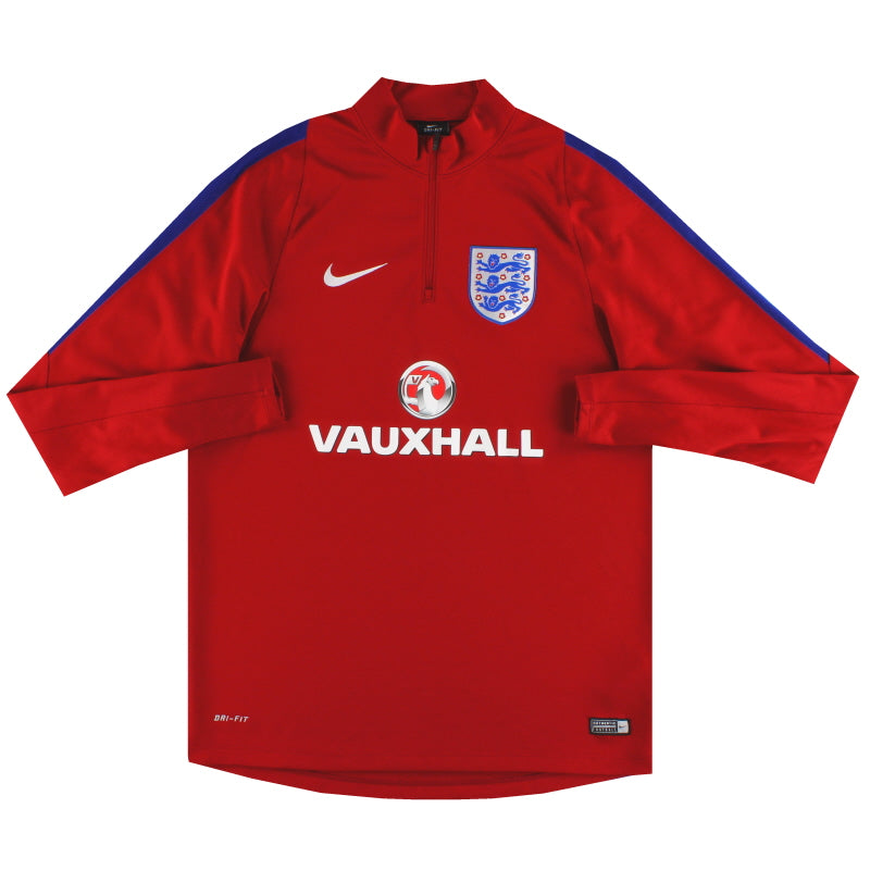 Parte de arriba de entrenamiento con cremallera 1/4 Nike de Inglaterra 2016-17 M