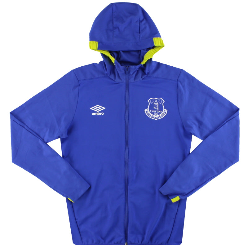 Chaqueta de lluvia con capucha Umbro del Everton 2016-17 *Impecable* S