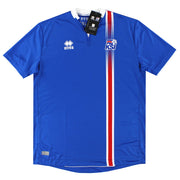 Camiseta de local Errea de Islandia 2016-17 *con etiquetas* XL