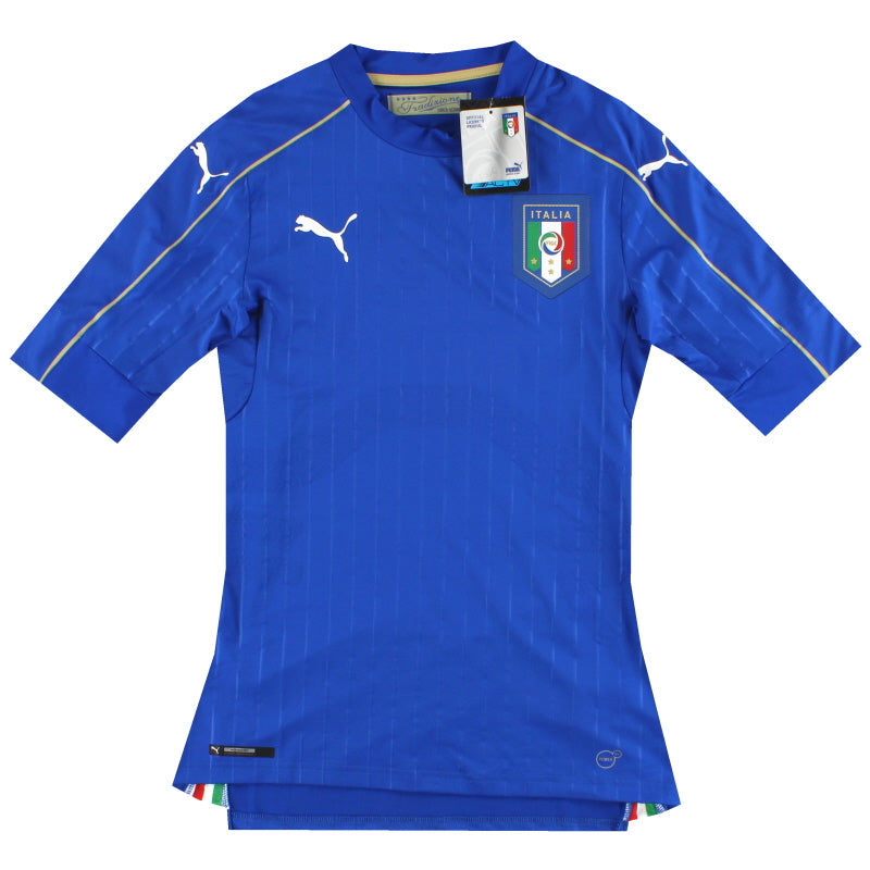 Camiseta de local auténtica de Italia 2016-17, versión jugador *con etiquetas* M