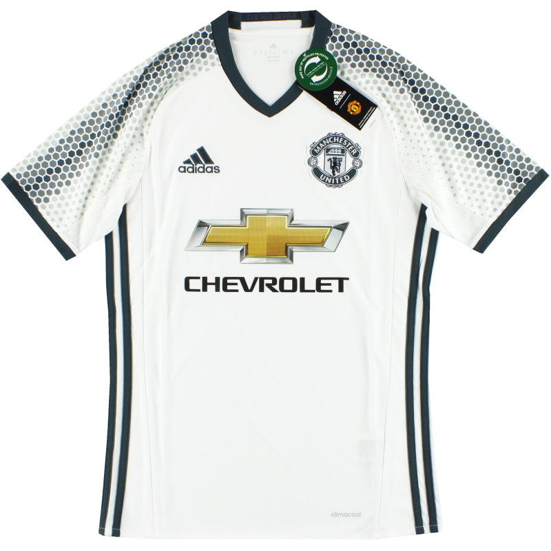 Camiseta de la tercera equipación Manchester United adidas 2016-17 *Nueva en caja* Talla S