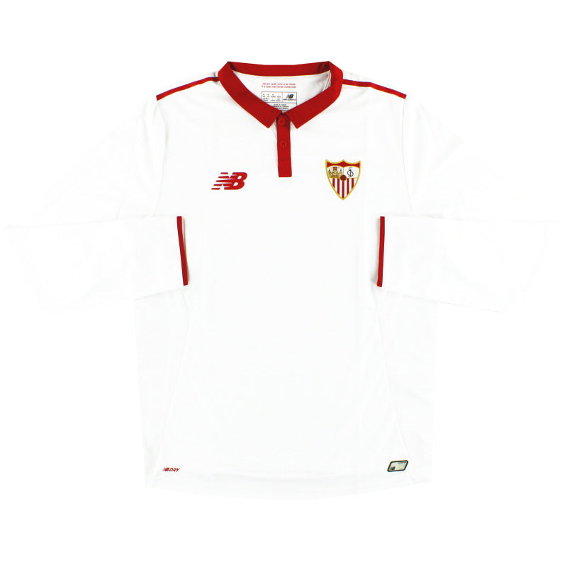 2016-17 Sevilla New Balance Camiseta Local Manga Larga *Como Nueva* M