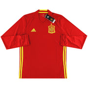 Camiseta adidas de España local manga larga 2016-17 *con etiquetas*