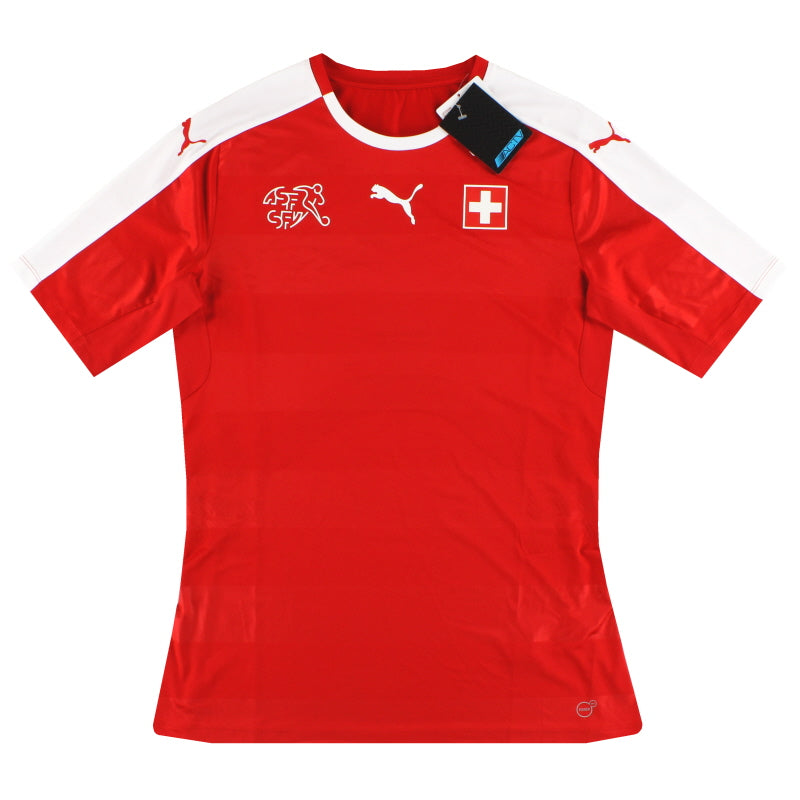 Camiseta de local Puma de Suiza 2016-17 para jugador *con etiquetas* XL