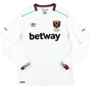 Camiseta de visitante Umbro del West Ham 2016-17, manga larga, talla XL