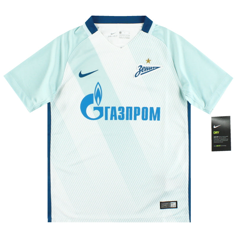 Camiseta de visitante Nike del Zenit de San Petersburgo 2016-17 *con etiquetas* Talla S Niño