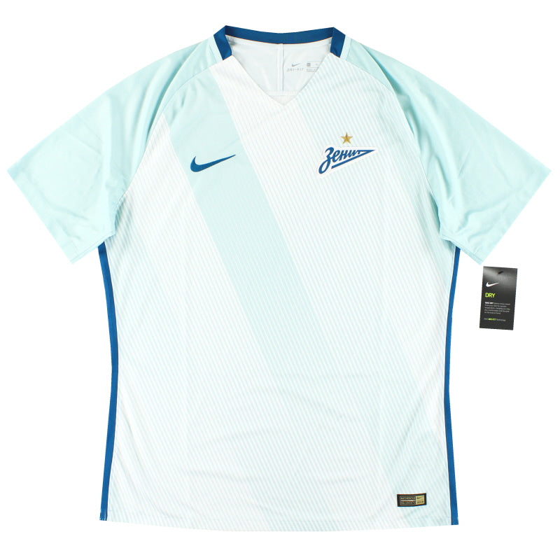 Camiseta de visitante Nike Player Issue Zenit de San Petersburgo 2016-17 *con etiquetas* XL